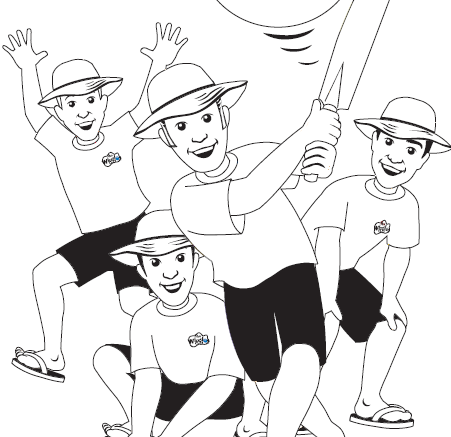 The Wiggles Playing Cricket