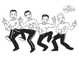 Colour In - The Wiggles Dancing