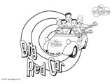 Colour In - Big Red Car