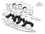 Colour In - The WIggles Surfing